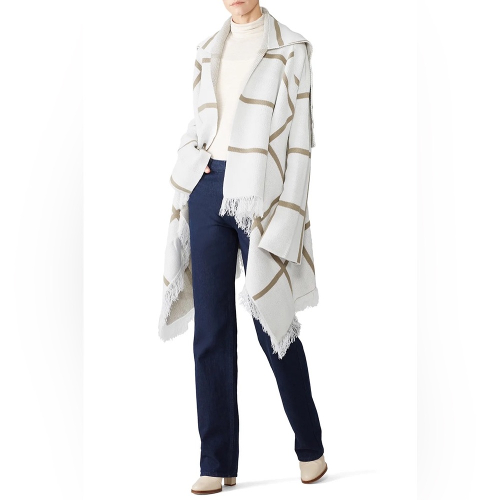 The Jetset Diaries White and Tan Teegan Cardigan
